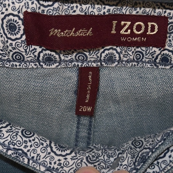 IZOD Matchstick Jeans 20W NWT - Picture 4 of 8
